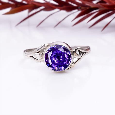 Handmade Tanzanite Ring: 925 Sterling Silver Statement Engagement Ring