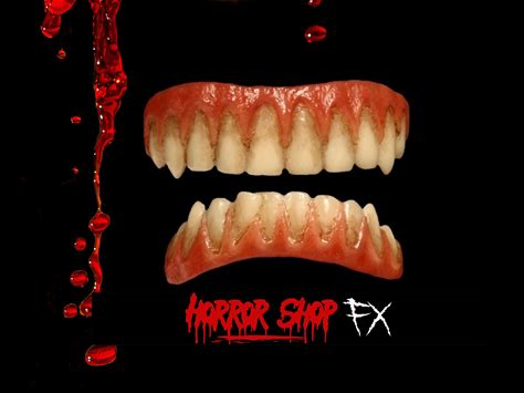 Vampire Fangs , Stained Vampire Fangs , Vampire Teeth , Vampire Dental Veneers , FX Monster Teeth , Custom Fit Prosthetic Halloween FX Teeth