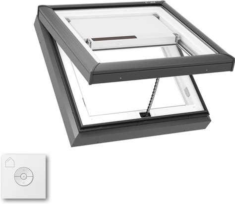 VELUX Manual Venting Curb Mount Skylight VCM 2222 With Solar Room Darkening Shade (Fits Outside Curb 25-1/2 X 25-1/2 In)
