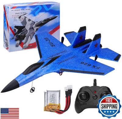 RC Plane 2CH Remote Control Plane SU35 RC Jet 2.4Ghz RC Airplane RTF Easy To