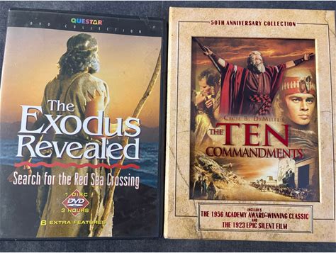 Paramount Pictures Media | The Ten Commandments 50th Anniversary & The Exodus Revealed Dvd Bundle 4-Discs | Color: Brown/Gold | Size: Os