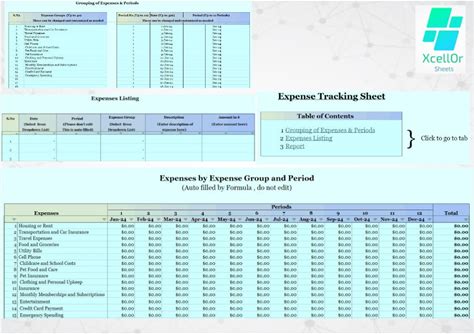 Personal Expense Sheet For Budget Management