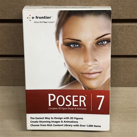 E Frontier Poser 7 3D Figure Design & Animation Software Windows Upgrade