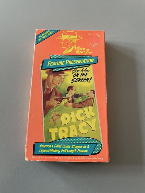 Dick Tracy Feature Presentation VHS Tape 1990 Goodtimes Movie. VHS Tapes.