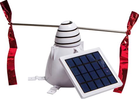 Bird B Gone - Solar Bird Repeller - Spinning Bird Deterrent With Telescoping Arms - Prevents Birds From Landing - Humane Repellent - Portable Design -