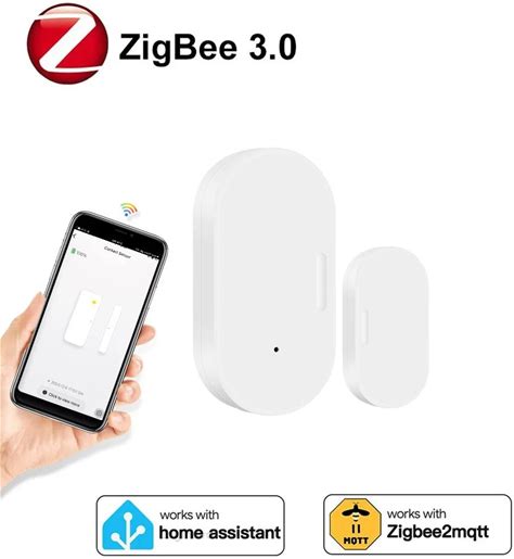 Zigbee 3.0 Window Door Sensor Magnetic Security Alarms Window Detector With Battery Home Assistant