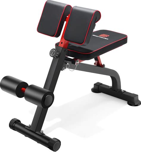 BODYWAKER Roman Chair Back Extension Bench For Glute, Hamstring And Lower Back, Hyperextension Bench, Adjustable & Foldable Weight Bench For Home Gym