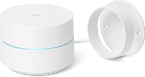 Google Wifi - AC1200 - Mesh Wifi Router System + Wall Mounts For Google - 1500 Sq Ft Coverage - Seamless Signal For Smart Home Devices - 1 Pack - Sno