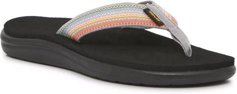 Teva Voya Flip Flop | Women's | Orange/Blue/Multicolor Woven | Size 7 | Sandals
