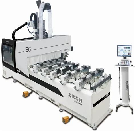 Hot Sale CNC Woodworking Router PTP Woodmachine Factory's Accurate Door Panel Drilling Routing Tool Feeding Motor Core