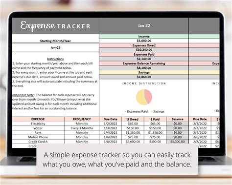 Expense Tracker Excel Spreadsheet | Income And Spending Planner Log Sheet Template | Digital Download