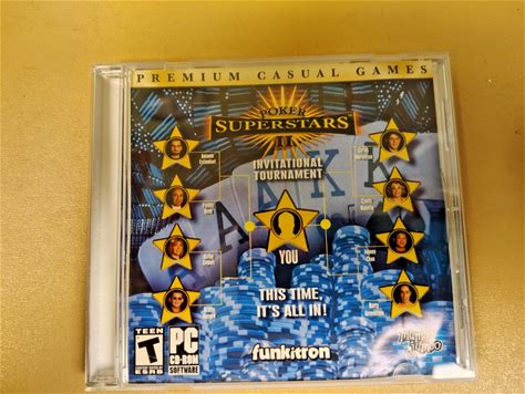 Poker Superstars 2 Invitational Tournament PC CD-Rom Game Gently Used