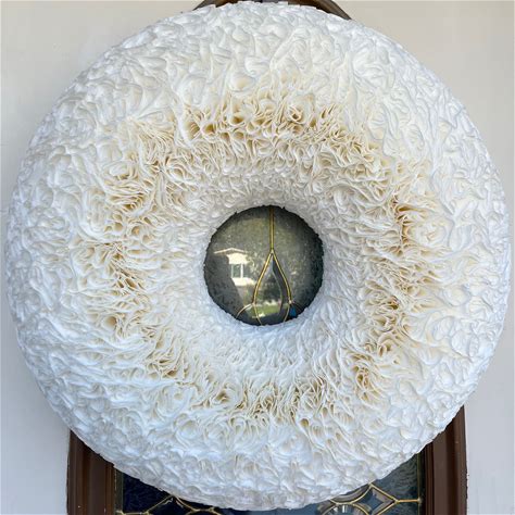 Coffee Filter Wreath, Shabby Chic, Boho Chic, Rustic, Farmhouse Decor