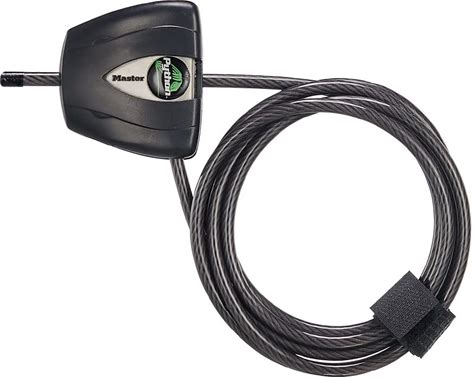 Master Lock Python Cable Lock, Cable Lock With Keys, Trail Camera And Kayak Locking Cable, Black And Silver 1 Pack