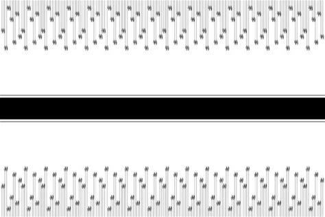 Horizontal Border Of Pattern Set 9