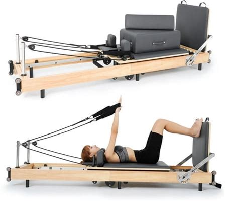 Lilypelle Pilates Reformer Machine Equipment With Spring For Home Workout,Foldable Reformer Pilates For Beginner ,300Lbs Load-Bearing
