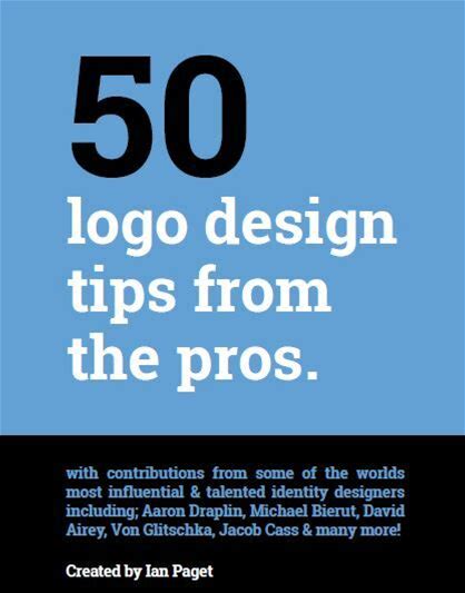 50 Logo Design Tips From The Pros