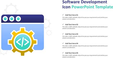 Software Development Icon Powerpoint Template