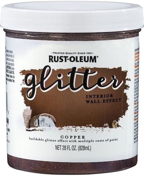 SPECIALTY Wall Paint, Textured Glitter, Copper, 28 Floz Can, 360222
