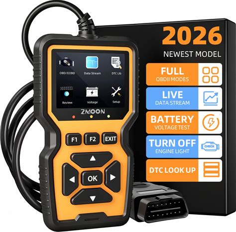 ZMOON ZM201 Professional OBD2 Scanner Diagnostic Tool, Enhanced Check Engine Code Reader With Reset OBDII/EOBD Car Diagnostic Scan Tools For All