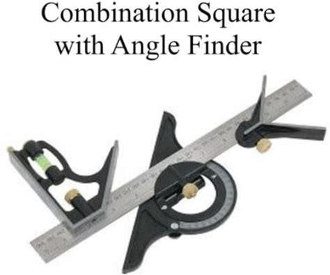 12 Inch Combination Square With Angle Finder Corner Measure Spirit Level Scriber Protractor Metric Imperial Ruler