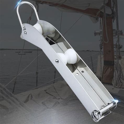 Boat Bow Anchor Roller Accessory Easy Installation Bracket Stainless Steel