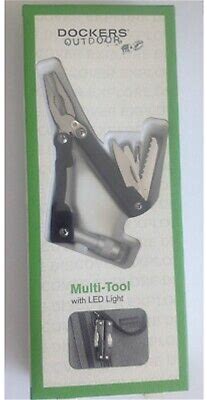 "Dockers" Outdoor Multi-Tool With LED Light Great Gift !IN BOX NEW