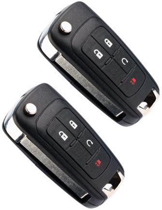 Replacement Remote Key Fob With Built-In Chip 4 Buttons, Fast Response, For Car Locking, Unlocking, And Remote Start