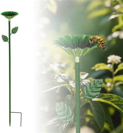 Lolynie Drinking Station Metal Cup Suitable For Pollinators Feeders Feeders Courtyard Decoration Outdoor Colorful Flower Design