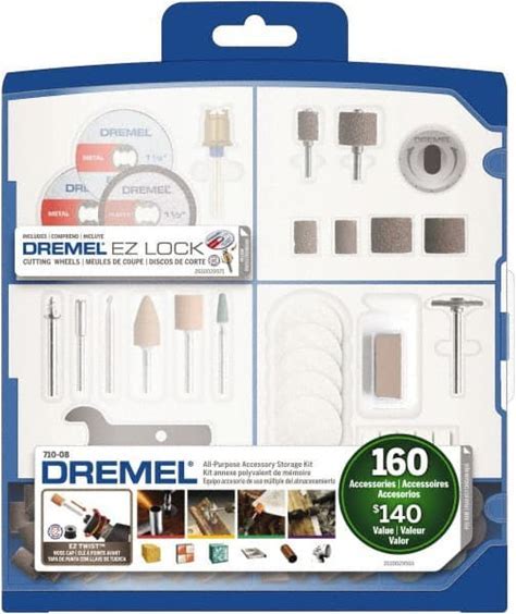 Dremel Dremel Accessory Kit: Use W/ All Corded & Cordless Dremel Ultra-Saws & Corded Rotozip - Includes 1 To 8" Bit, Aluminum Oxide Grinding