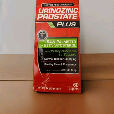 Urinozinc Prostate Plus Dietary Supplement 120 CT Healthy Flow 08/2027L29908 New
