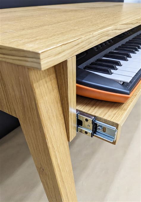Music STUDIO DESK, Custom Sound Recording Table, Wood Furniture, Oak Veneered