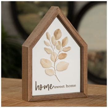 Home Sweet Home Framed Metal Decor