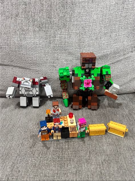 Lego Toys | Lego 21163 21176 Minecraft Lot 2 Sets The Redstone Battle The Jungle Abomination | Color: Red | Size: Osb