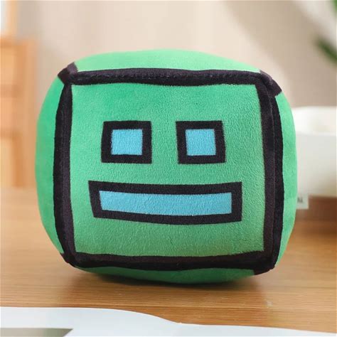 New Geometry Dash Game Plush Toy Cute Cartoon Anime Game Doll Soft Stuffed Peluche Plushie Toys Home