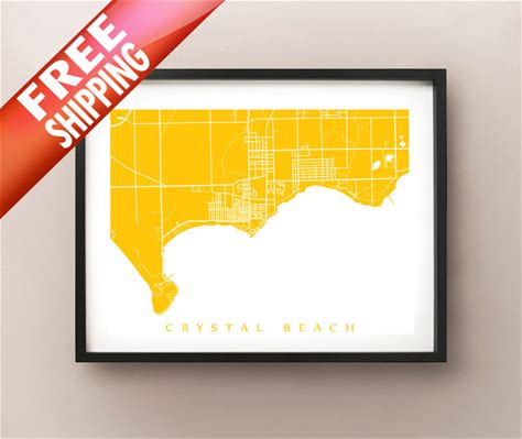 Crystal Beach, ON Map - Canada Wall Art - Fort Erie, Ontario - Niagara Region