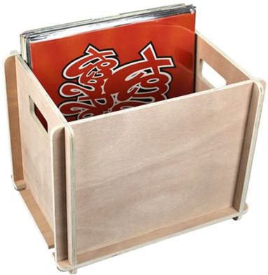 Wooden Vinyl Disc LP Record Storage Box