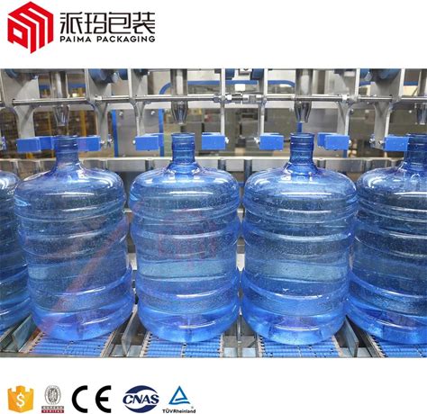 Auotmatic Pure Distilled Water 5 Gallon Polycarbonate Bottle Pail Barrel Water Filling Machin Washing Filling Capping System