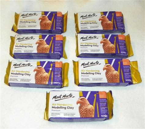 7 Bricks Mont Marte Air Hardening Modelling Clay Premium Terracota NEW