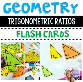 Geometry - Trigonometric Ratios - Sine, Cosine, Tangent Flash Cards