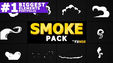 2D Fx Smoke Elements After Effects By Flashfxbox | Creative Market