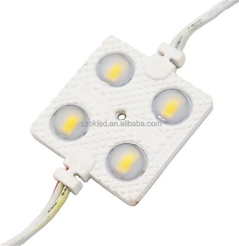 Square LED Module 4Leds 2835 Chip 1.5W Flicker Rgb Warm White Cold White 12V PVC Backlight Led Signs High Lumen Led Module RGB
