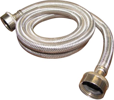 Plumb Pak 3/4 in. FHT X 3/4 in. D FHT 4 ft. Stainless Steel Washing Machine Hose