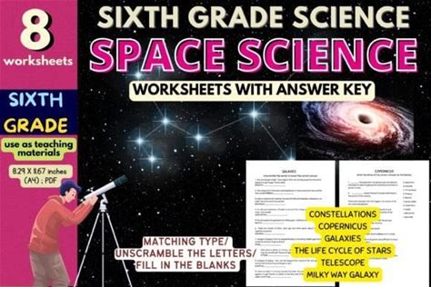 6th Grade Space Science Worksheets | Printable