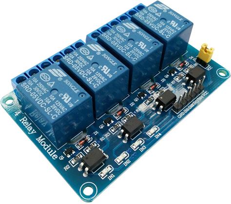 Stayhome 1Pcs 4 Channel DC 5V 12V Relay Module With Optocoupler Relay Expansion Board