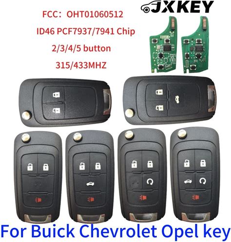 JXKEY OHT01060512 Remote Car Key 2B/3B//4B/5B Fob 5B 315Mhz/433Mhz ID46 7941 For Chevrolet Cruze