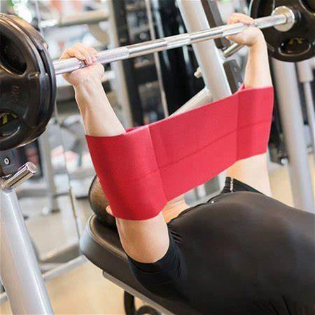 XWQ Bench Press Weightlifting Gym Fitness Workout Elbow Elastic Resistance Band