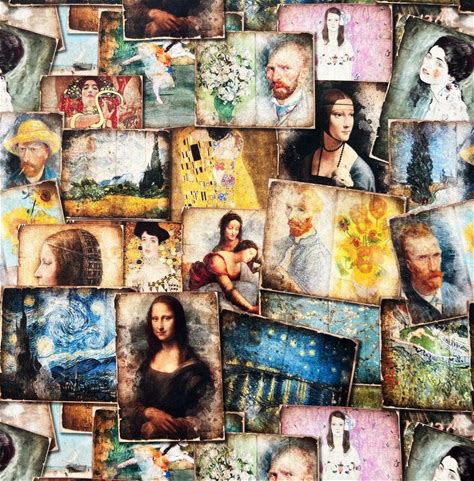 Vintage Fabric Painting Fabric Cotton Fabric Printed Plain Sewing Cloth 57Inch X 1/2 Yard 100% Cotton