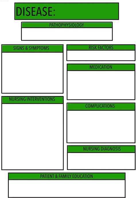 Set Of Seven Standard Color Concept Map Templates