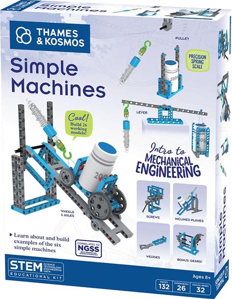 Thames & Kosmos Simple Machines Science Experiment & Model Building Kit, Introduction To Mechanical Physics, Build 26 Models To Investigate The 6